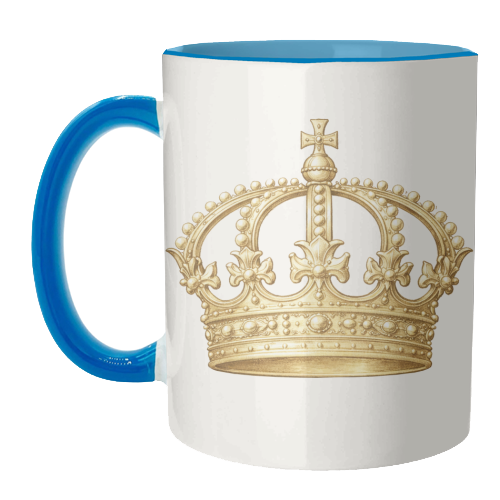 Gold Crown - unique mug by Ms Doodle