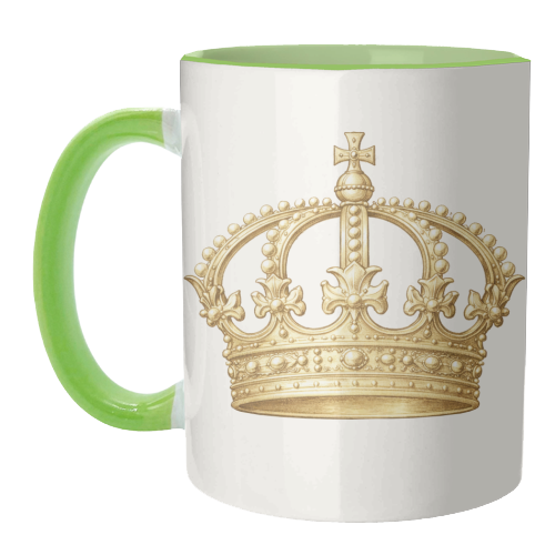 Gold Crown - unique mug by Ms Doodle