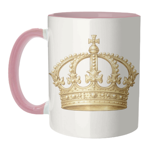 Gold Crown - unique mug by Ms Doodle