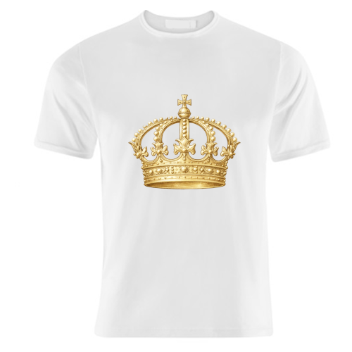 Gold Crown - unique t shirt by Ms Doodle