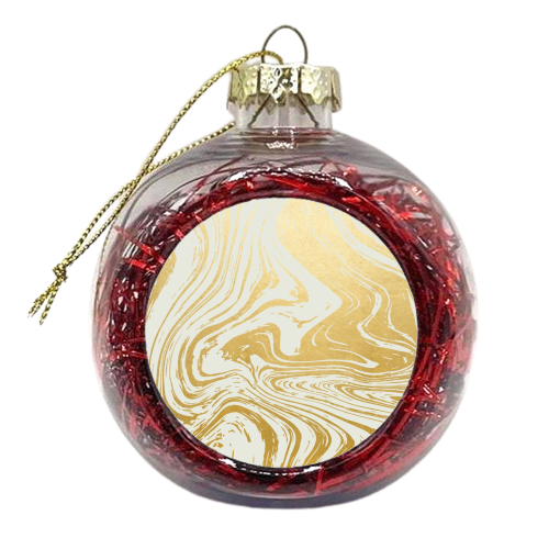 Gold Rush - xmas bauble by Uma Prabhakar Gokhale