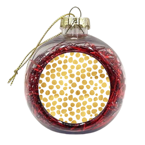 Gold Spots - xmas bauble by Uma Prabhakar Gokhale