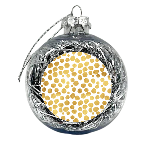 Gold Spots - xmas bauble by Uma Prabhakar Gokhale
