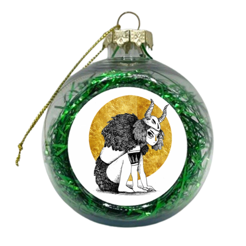 Golden - xmas bauble by Erin Cole