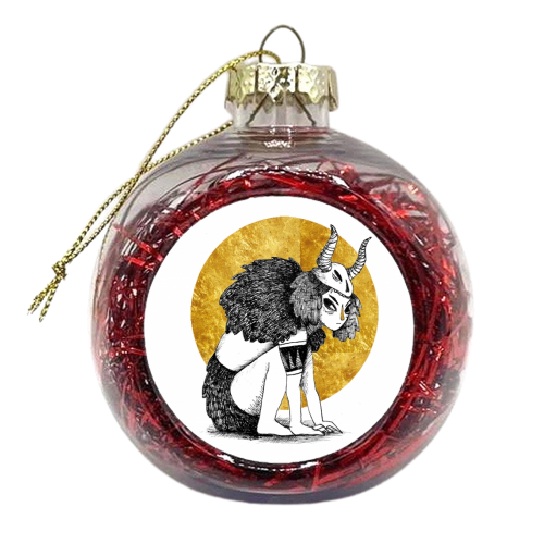 Golden - xmas bauble by Erin Cole