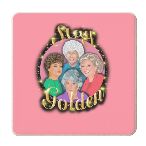 Golden Gals - personalised beer coaster by Wallace Elizabeth
