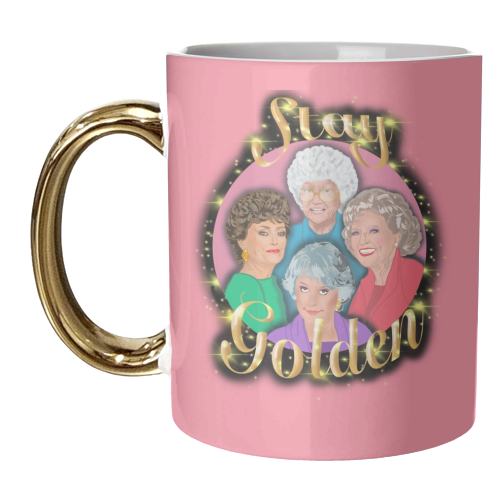 Golden Gals - unique mug by Wallace Elizabeth