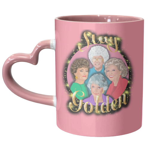 Golden Gals - unique mug by Wallace Elizabeth