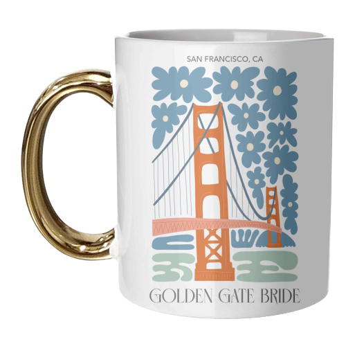 Golden gate Bridge - San Francisco, USA - unique mug by Move Studio
