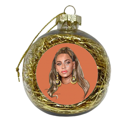 Golden Hour Bey - xmas bauble by Beverley Rae