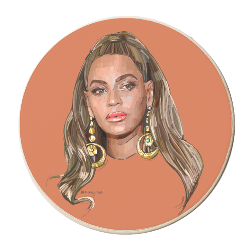 Golden Hour Bey - personalised beer coaster by Beverley Rae