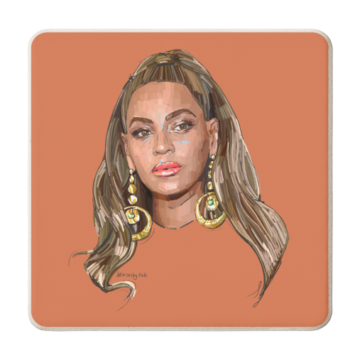 Golden Hour Bey - personalised beer coaster by Beverley Rae