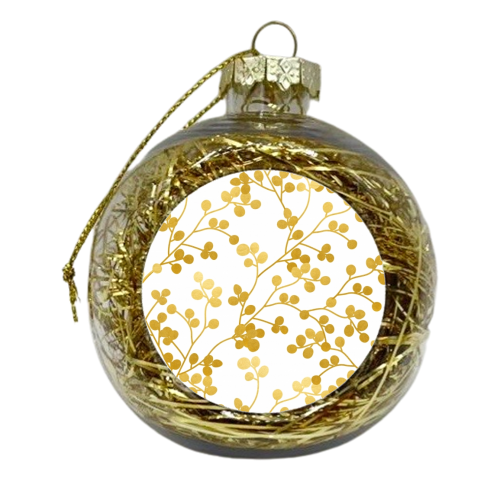 Golden Vines - xmas bauble by Uma Prabhakar Gokhale