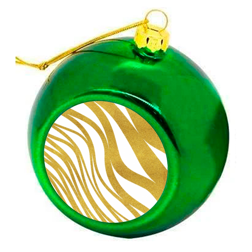 Golden Wave - colourful christmas bauble by Uma Prabhakar Gokhale