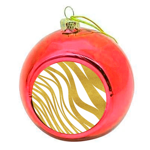 Golden Wave - colourful christmas bauble by Uma Prabhakar Gokhale