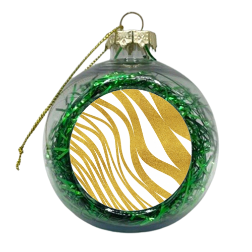 Golden Wave - xmas bauble by Uma Prabhakar Gokhale