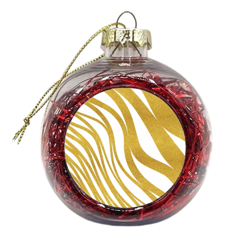 Golden Wave - xmas bauble by Uma Prabhakar Gokhale