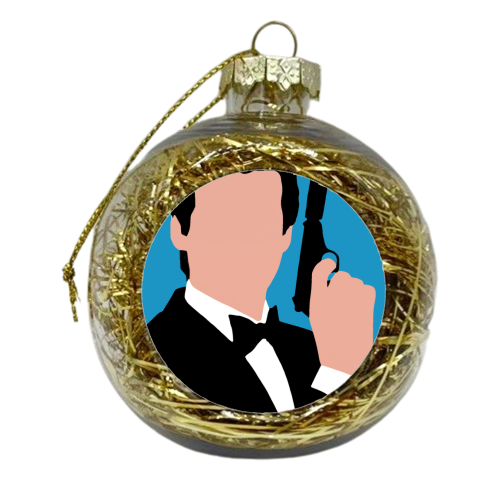 007 Brosnan - xmas bauble by Danny Welch