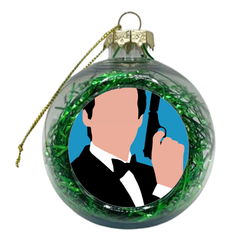 007 Brosnan - xmas bauble by Danny Welch