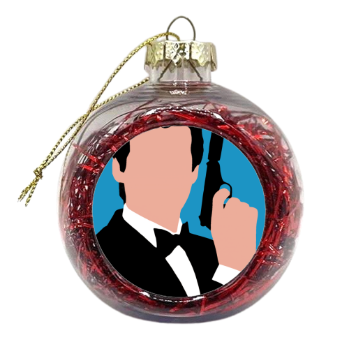 007 Brosnan - xmas bauble by Danny Welch