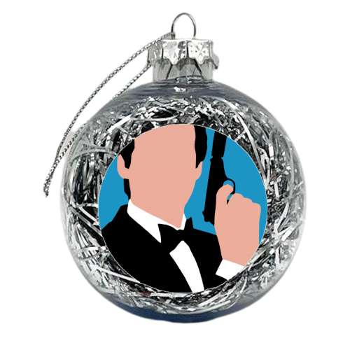 007 Brosnan - xmas bauble by Danny Welch