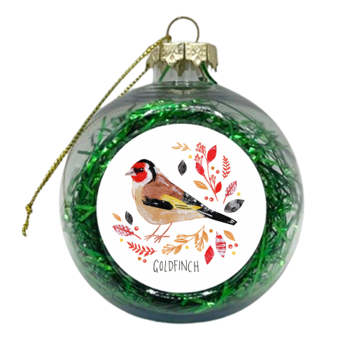 Goldfinch - xmas bauble by Sorcha Faulkner