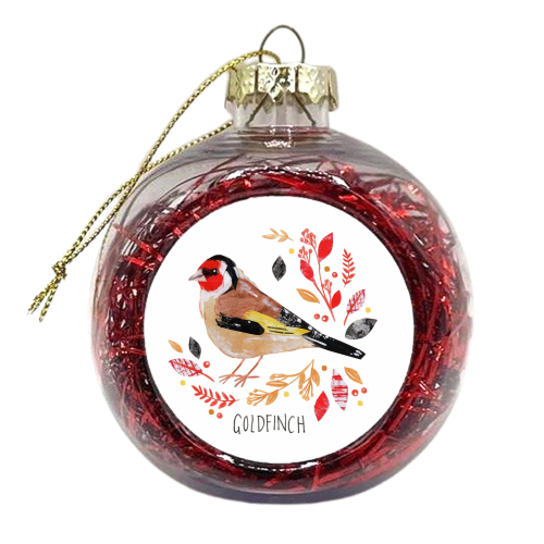 Goldfinch - xmas bauble by Sorcha Faulkner