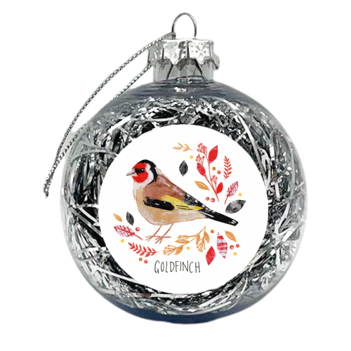 Goldfinch - xmas bauble by Sorcha Faulkner
