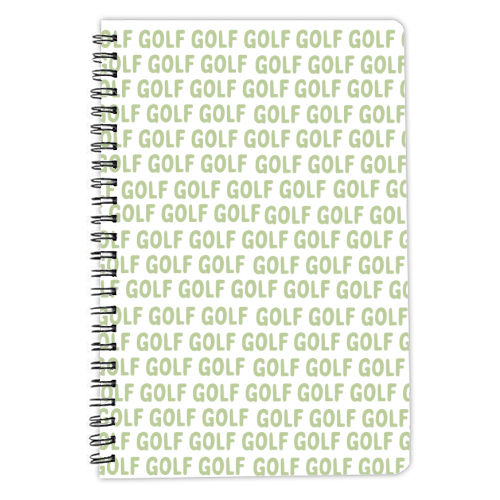 Golf Addict - personalised A4, A5, A6 notebook by Laura Lonsdale