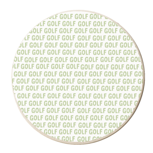Golf Addict - personalised beer coaster by Laura Lonsdale