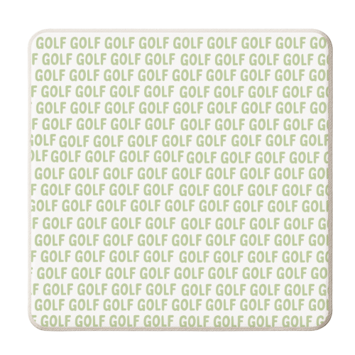 Golf Addict - personalised beer coaster by Laura Lonsdale