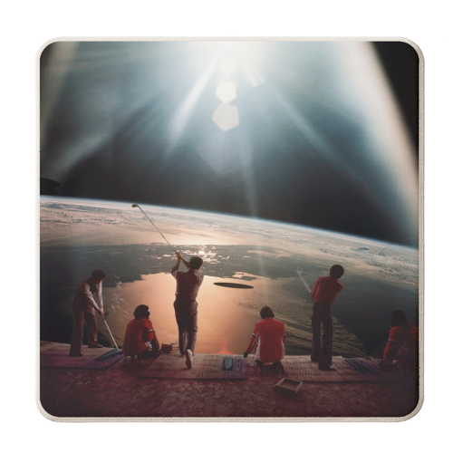 Golfers - personalised beer coaster by taudalpoi