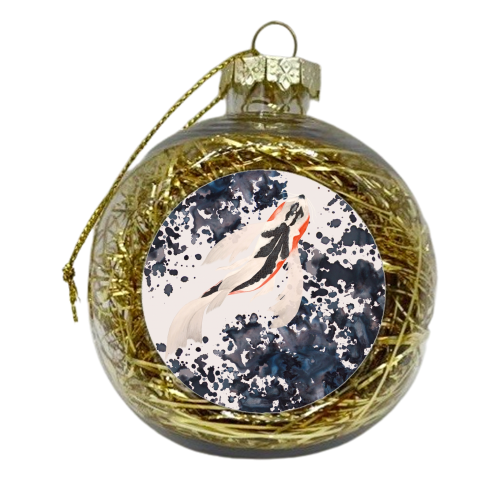 Gone Swimming - xmas bauble by Eleanor Soper