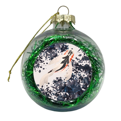 Gone Swimming - xmas bauble by Eleanor Soper
