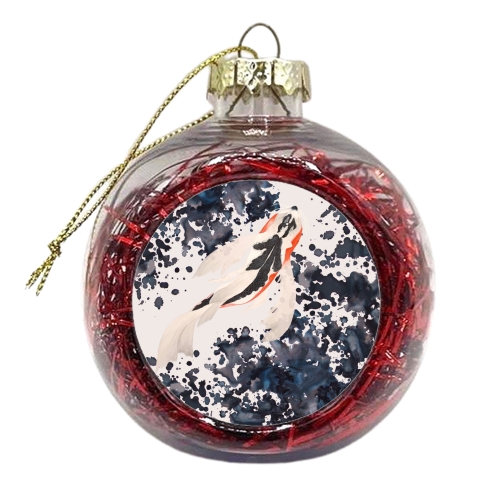 Gone Swimming - xmas bauble by Eleanor Soper