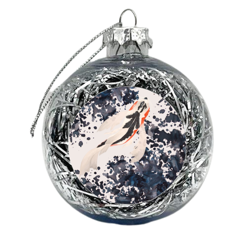 Gone Swimming - xmas bauble by Eleanor Soper