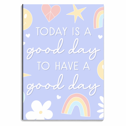 Good day to have a good day print - personalised A4, A5, A6 notebook by The Girl Next Draw