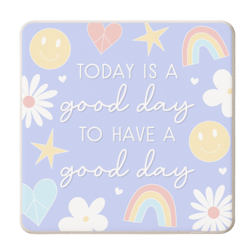 Good day to have a good day print - personalised beer coaster by The Girl Next Draw