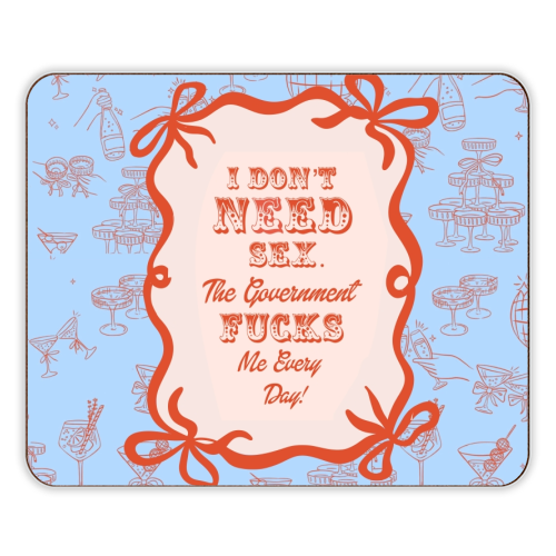 GOOD JOB GOVERNMENT. - designer placemat by Wallace Elizabeth