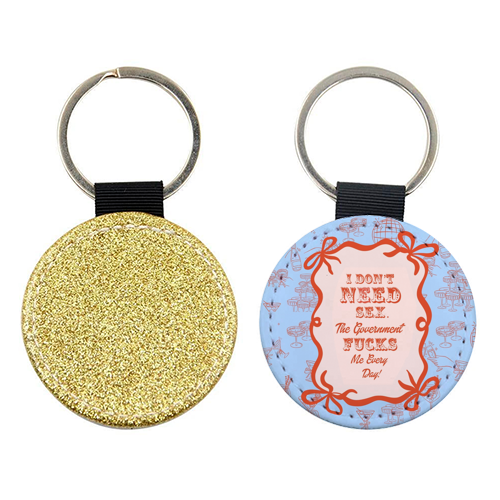 GOOD JOB GOVERNMENT. - keyring by Wallace Elizabeth