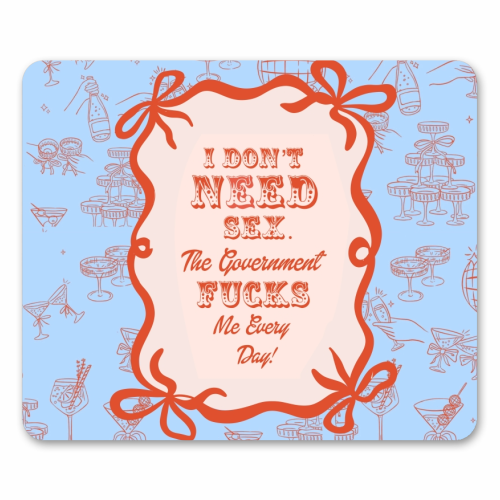 GOOD JOB GOVERNMENT. - mouse mat by Wallace Elizabeth