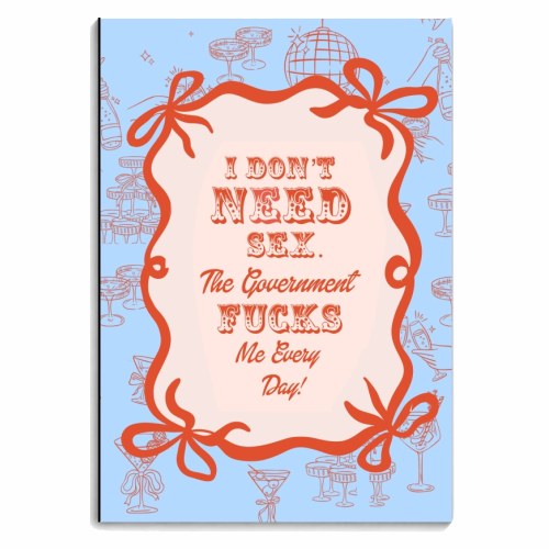 GOOD JOB GOVERNMENT. - personalised A4, A5, A6 notebook by Wallace Elizabeth
