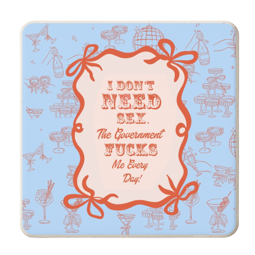 GOOD JOB GOVERNMENT. - personalised beer coaster by Wallace Elizabeth