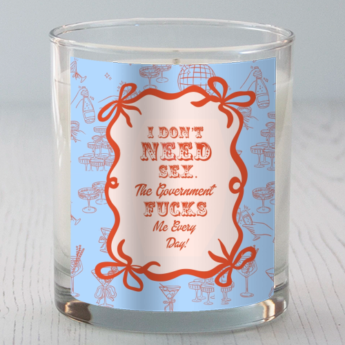 GOOD JOB GOVERNMENT. - scented candle by Wallace Elizabeth