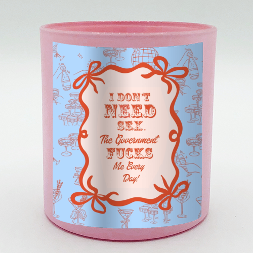 GOOD JOB GOVERNMENT. - scented candle by Wallace Elizabeth