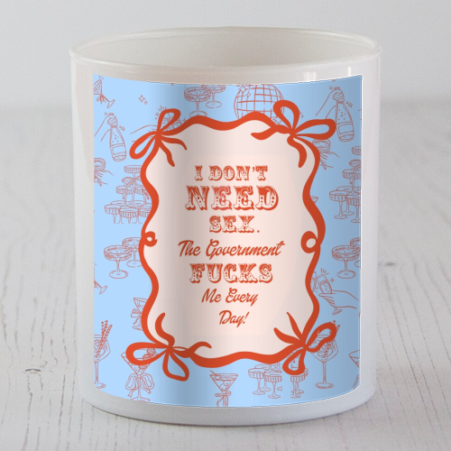 GOOD JOB GOVERNMENT. - scented candle by Wallace Elizabeth