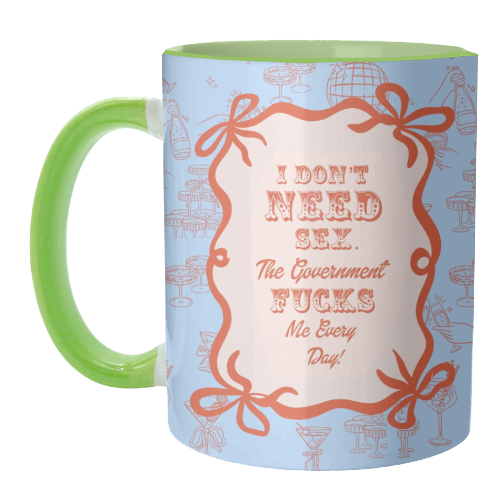 GOOD JOB GOVERNMENT. - unique mug by Wallace Elizabeth