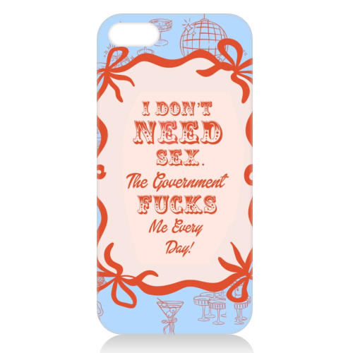 GOOD JOB GOVERNMENT. - unique phone case by Wallace Elizabeth
