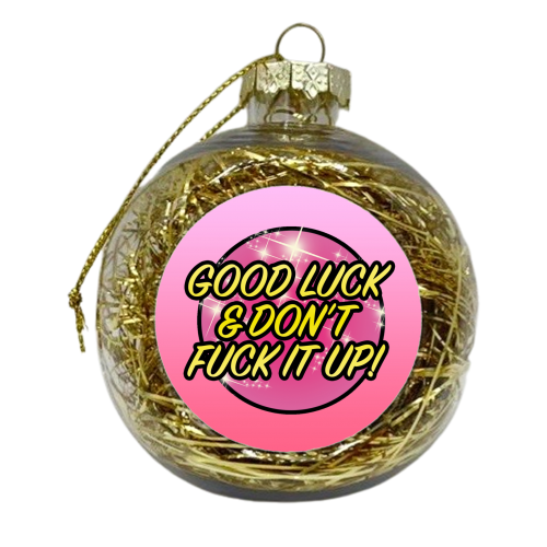 Good Luck - xmas bauble by Bite Your Granny