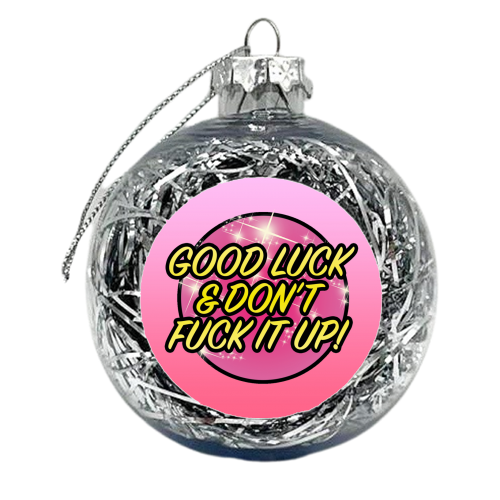 Good Luck - xmas bauble by Bite Your Granny